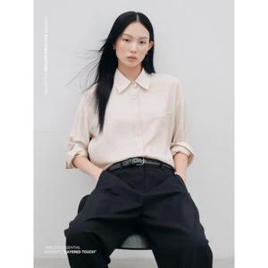 (125964MQ99) [에잇세컨즈] 페미닌 글로시 셔츠  살몬 핑크