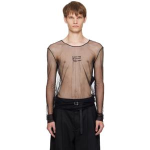 25 FW 앤드뮐미스터 남성 블랙 엔젤 디바인 티셔츠 252378M213005