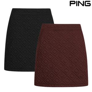 골프양말증정_PBS 여성 다이아 패턴 자카드 큐롯 스커트 121E3PC382