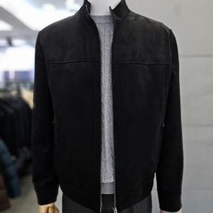 [바쏘]남자 블랙 스웨이드 비건레더 가죽 점퍼 WSAFZ3UA36A