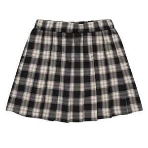 [소이]MARIO여아 밴딩 체크 플리츠 스커트 23F5851_BK