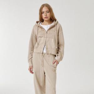 [후아유]여성 California Dyed Crop Hood Zip-up WHMZF4931F