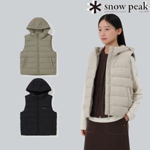 스노우피크 S25WWG-DV63 랜드 여성 후드 경량 다운 베스트