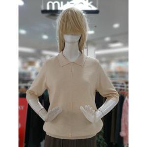 무자크 세이브존09 보들 7부 심플 니트 티 MP7WKT13