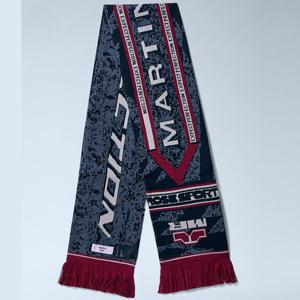 25 FW 마틴로즈 로고 모티프 리버시블 울 코튼 프린지 머플러 그레이 1220YA09029 GRYRED