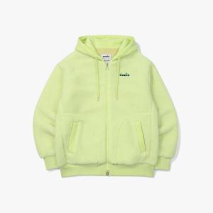 디아도라자켓 AQS D4423LFJ95LMS 컴피 플리스 후드집업 LIME