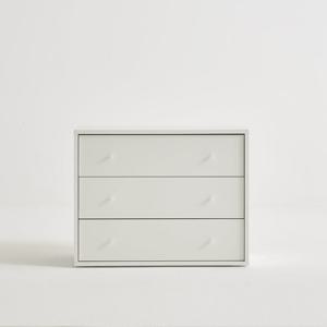 솔로리빙 담담 E0 드레스룸 다용도 옷 수납 3단 서랍장 800