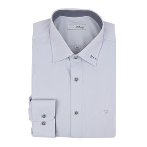 [에스티듀퐁(셔츠)]그레이 D로고 포인트 슬림핏 긴소매 셔츠 SE5FM21LS304SGY