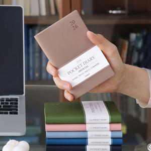 2026 오피셜 A6 포켓 다이어리 날짜형 미니 월간 수첩