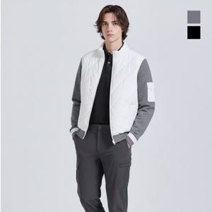 클라우스 남성 하이브리드 방풍 니트 패딩 골프자켓 KLFMJK1488_WG IS