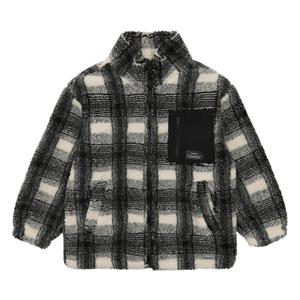 [소이][소이] 남아 체크 양털 플리스 점퍼 21W0107_BK