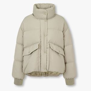 [지컷]커버드 하이넥 숏 다운 패딩 자켓[7255417112]