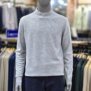 런던포그 세이브존04  트윌 하프넥 라이트그레이니트 ZOWNL459