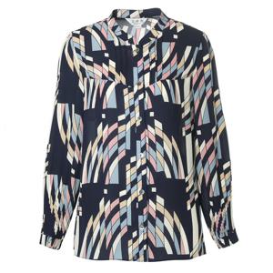 [조순희]소매주름 그래픽 프린티드 블라우스 (JNFB311)