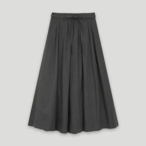 [코데즈컴바인] 뒷밴드 플레어 면스커트(허리끈set) (CKC-SK380W9)