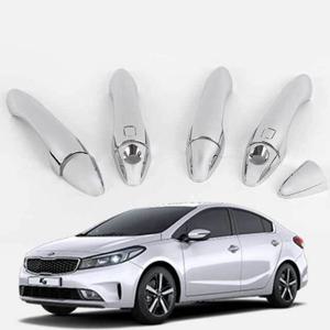 더뉴K3 도어캐치커버 크롬 도어몰딩