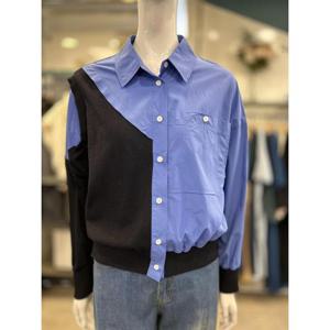 안지크 세이브존07 니트 믹스 블라우스 AI3-BL121-0