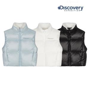 디스커버리키즈 DKDV58056 여아 올리브 크롭 다운 패딩 베스트 조끼