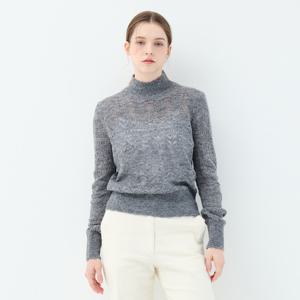 [유닛]크로쉐 포인트 퍼프 모크넥 풀오버 UFKKMN332N