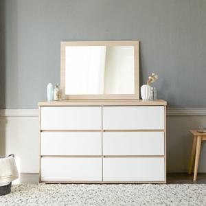 마리메종 글로시 1200 3단 서랍장+거울 화장대_착불