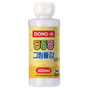 딩동댕 그림물감 200ml 흰색 동아 학용품 학습준비물 물감 스케치북 수채화용품 딩동댕 그림물감 200ml 흰색 동아