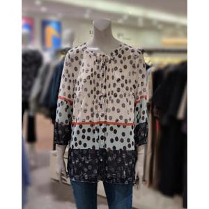 [트리아나][트리아나] 여름라운드쉬폰 땡땡이 블라우스 AI2BA17