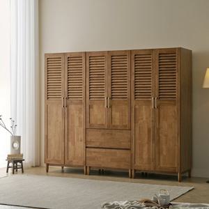 나무뜰 루멘 루바 갤러리 원목 2400 서랍 수납 옷장 FMF226C