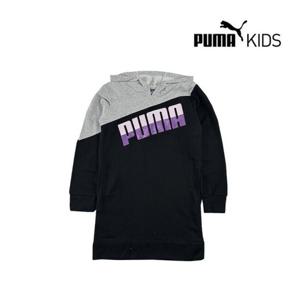 [푸마 키즈]푸마키즈 여아 플리스 후드원피스(811844046_BK)