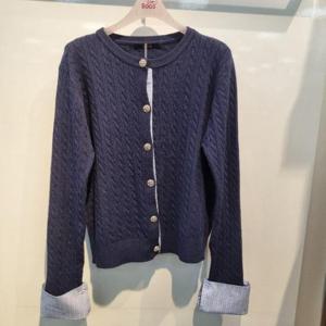 수스 HC36 체크소매가디건 S254BKTA82