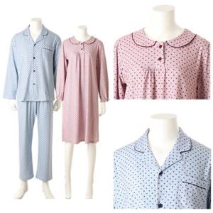 [비너스] 신축성있는 코트나 기모 커플잠옷 [VPA4559M VGN4559H] 원피스 커플잠옷 세트 신혼 원피스잠옷