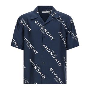 지방시 섀도우 올오버 실크 볼링 셔츠 BM616J1673 410