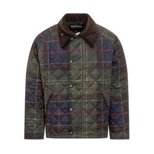바버 타탄 트랜스포트 퀼팅 재킷 MQU1869MQU TN14 GREEN