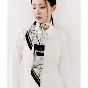 [루이까또즈(스카프)]실크 방도스카프 애니 블랙 2DSM591BL