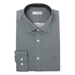 [에스티듀퐁(셔츠)]기하학 패턴 긴팔 남방 일반핏 와이셔츠 (SE4FM11LS202SGE)