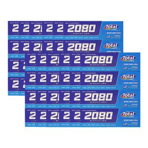 [메디안]애경 2080 시그니쳐 토탈 블루치약 125g 4입 x12