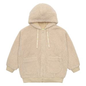 [에꼴리에][에꼴리에] 여아 포켓 양털 후드 점퍼 21R0152_BE