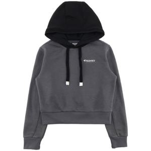 디스커버리 여성 세미크롭 기모 후드티셔츠 DWHD91046GRD