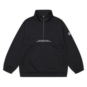 [에꼴리에]MARIO남아 기모 레터링 아노락 티셔츠 21D1701_BK