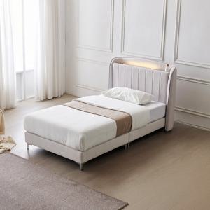 동서가구 모옌 아쿠아텍스 패브릭 호텔 LED 수납 침대 프레임 SS DF927011