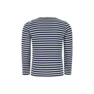 세인트제임스 밍콰이어 모던 스트라이프 공용 긴팔티 9858 MARINE NEIGE