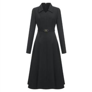 [미니멈]오픈카라 A라인 벨티드원피스 (MXDAWO0490 NA1)_IC