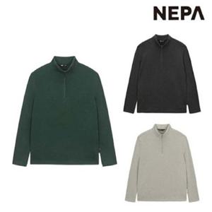 [네파] 남성 리사이클 기모 하프 집업티셔츠 7K75461