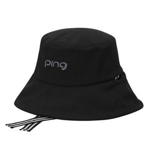 [핑]여성   로고 리본  버킷햇  121E1CP056_BK