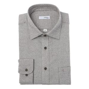 [에스티듀퐁(셔츠)]체크 기모 긴팔 남방 일반핏 와이셔츠 (SE5FM12LS731SBE)