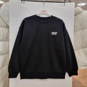 소이 HC22 블랙 싱글 벨로아 본딩 맨투맨티 25W1401