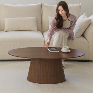 리카 타원형 좌식 쇼파 거실테이블 1100 2colors