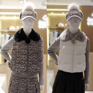 [파리게이츠]521E4JV482-여성 렉스퍼 카라 구스다운 베스트-(25년겨울)