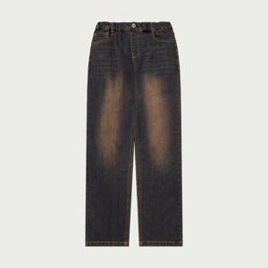 행텐틴즈 백 브러쉬 풀밴딩 테이퍼드 데님팬츠_294(14540-055-803-10)