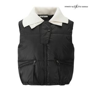 나인식스뉴욕  더블 카라 지퍼 포켓 패딩 베스트 (NPAVT007M0)