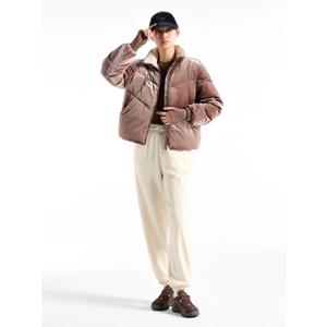 [휠라] FILA 25년 여성용 벨벳 볼륨 다운자켓 FS254DJ02F002200 라이트브라운-3